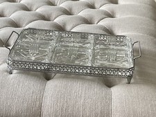 Metal glass condiment for sale  LOUTH