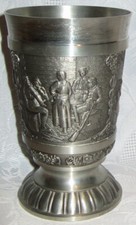 Zinnbecher becher kelch gebraucht kaufen  Deutschland