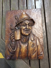Holzbild geschnitzt vintage gebraucht kaufen  Regensburg