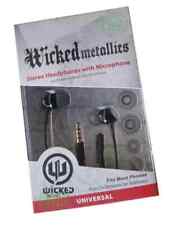 NOVO Fone de Ouvido Estéreo Wicked Metallics 3.5mm Blackberry 9800 9810 9850 9860 comprar usado  Enviando para Brazil