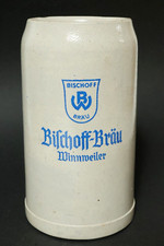 Usado, Antiguo Jarra de Cerveza Cerveceria Bischoff Winnweiler Palatinado 1L Fábrica comprar usado  Enviando para Brazil