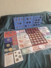 Colección de monedas y billetes del mundo británicos y mundiales segunda mano  Embacar hacia Mexico