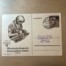 Postkarte winterhilfswerk deut gebraucht kaufen  Sonnefeld