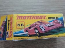 Matchbox no68 porsche for sale  STOURPORT-ON-SEVERN