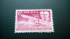 6 CENTAVOS CORREIO AÉREO "PRIMEIRO VOO DE CONTROLE LIVRE" SELO POSTAL ANTIGO DOS ESTADOS UNIDOS comprar usado  Enviando para Brazil