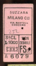 Biglietto treno ferrovia usato  Milano