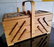 Nähkasten holz gebraucht kaufen  Stuttgart