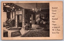 Cartão postal K31/ Iowa City Iowa c1910 Kimball órgão de cachimbo de piano de cauda casa 5 comprar usado  Enviando para Brazil