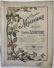 Theodore Leschetizky Jeu Des Ondes Opera 40 N.1 Songbook Piano comprar usado  Enviando para Brazil