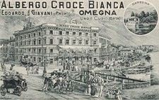 Da915 cartolina omegna usato  Tramonti