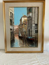 Dipinto vintage venezia usato  Salerno