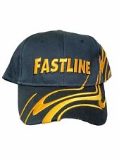 Gorra Fastline.Com Fastline de colección años 90 negra dorada llamas tienda de equipos agrícolas segunda mano  Embacar hacia Mexico