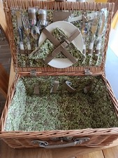 Wicker picnic basket for sale  PRESTON