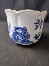 blue ceramic flower pot for sale  Cleveland