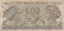 Italia banconota 500 usato  Rho