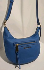 Bolsa tiracolo Michael Kors feminina couro azul bolsos externos alça ajustável comprar usado  Enviando para Brazil