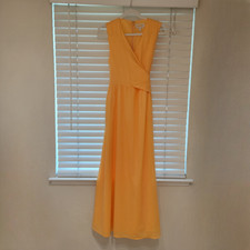 Vestido maxi Banana Republic voile cintura envoltório tamanho 6 céu damasco novo sem etiquetas $150 comprar usado  Enviando para Brazil