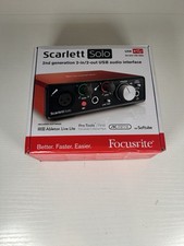 Focusrite Scarlett Solo 2ª Geração Interface de Áudio USB Nova Caixa Aberta comprar usado  Enviando para Brazil