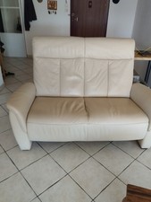 Canapé cuir 3 d'occasion  Vénissieux