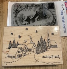 Festive rubber stamps for sale  HAYWARDS HEATH