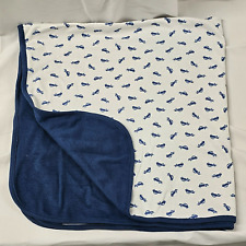 Cobertor de bebê Baby Gap azul marinho branco carros BabyGap algodão forrado duplo Lovey, usado comprar usado  Enviando para Brazil