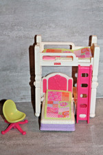 Beliche Fisher-Price Loving Family casa de bonecas quarto infantil com mesa dobrável e cadeira comprar usado  Enviando para Brazil
