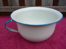 Vintage white enamel for sale  MINEHEAD