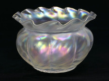Vaso de vidro incolor antigo iridescente Art Nouveau dos anos 1900 Boêmia comprar usado  Enviando para Brazil