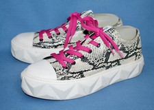 Tênis SCHUTZ Feminino Plataforma Energética Tamanho 10B Couro Creme Estampa de Cobra, usado comprar usado  Enviando para Brazil