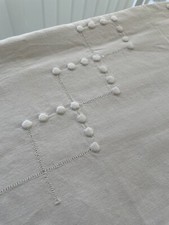 Drap coton brodé d'occasion  Carry-le-Rouet