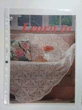 Crochet pattern throw for sale  KING'S LYNN