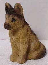 Cachorro pastor alemão flocado vintage 4" realista  comprar usado  Enviando para Brazil