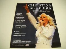 Cartaz promocional CHRISTINA AGUILERA Rules with the BACK TO BASICS TOUR 2007 anúncio comprar usado  Enviando para Brazil