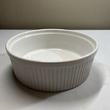 3 white souffle dishes for sale  Champaign