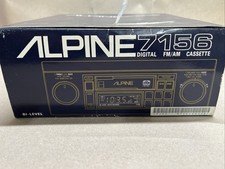 Usado, Vintage Alpine 7156 AM/FM Sintonizador Cassete Rádio de Carro Estéreo Old School Unidade Principal comprar usado  Enviando para Brazil