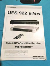 Kathrein UFS 922 Twin SAT Receiver, Schwarz 500 GB  Twinreceiver  comprar usado Kathrein UFS 922 Twin SAT Receiver, Schwarz 500 GB  Twinreceiver  comprar usado  Enviando para Brazil