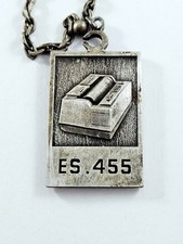PORTE-CLES - GESTETNER ES. 455 - Métal, Relief, Top Qualité 1970s - Vintage comprar usado  Enviando para Brazil