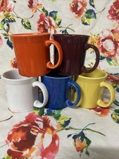 5 canecas de café Fiesta Ware 12 oz alça D novas, usado comprar usado  Enviando para Brazil