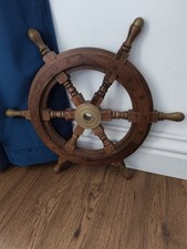 Wooden ship wheel for sale  POOLE