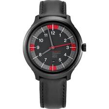 Relógio masculino Mondaine Helvetica No1 aço ousado mostrador preto quartzo MH1.B1222.LB comprar usado  Enviando para Brazil