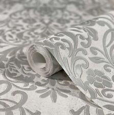 Tapete Vlies Barock Metallic grau silber City Glam 32602 (4,87€/1qm) comprar usado  Enviando para Brazil