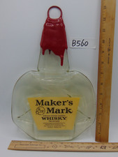 MAKERS MARK CERA VERMELHA BOURBON BARRA DE UÍSQUE GARRAFA DE VIDRO BANDEJA DE QUEIJO VINTAGE comprar usado  Enviando para Brazil