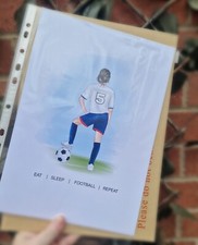 Personalised footballer art for sale  WOODBRIDGE