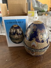 Floral faberge egg for sale  Shipping to Ireland