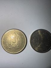 Coppia centesimi città usato  Zanica