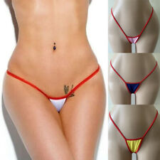 Roupa íntima feminina sexy fio dental mini cintura baixa micro calcinha biquíni comprar usado  Enviando para Brazil