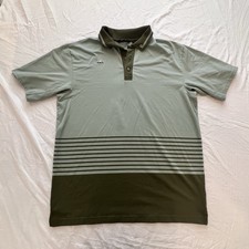 Radmor Golf Striped Koszulka polo Pima Bawełna Made In Peru Szałwia Zielona Męska Duża na sprzedaż  Wysyłka do Poland