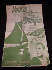 Partituras Partition Veneza e Bretanha Tino Rossi comprar usado  Enviando para Brazil
