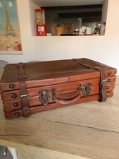 Ancienne valise cuir d'occasion  Canohès