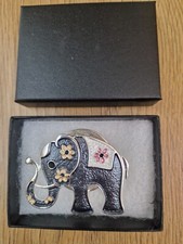 Grey elephant brooch for sale  LUDLOW